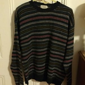 J. Crew men's large striped wool sweater
